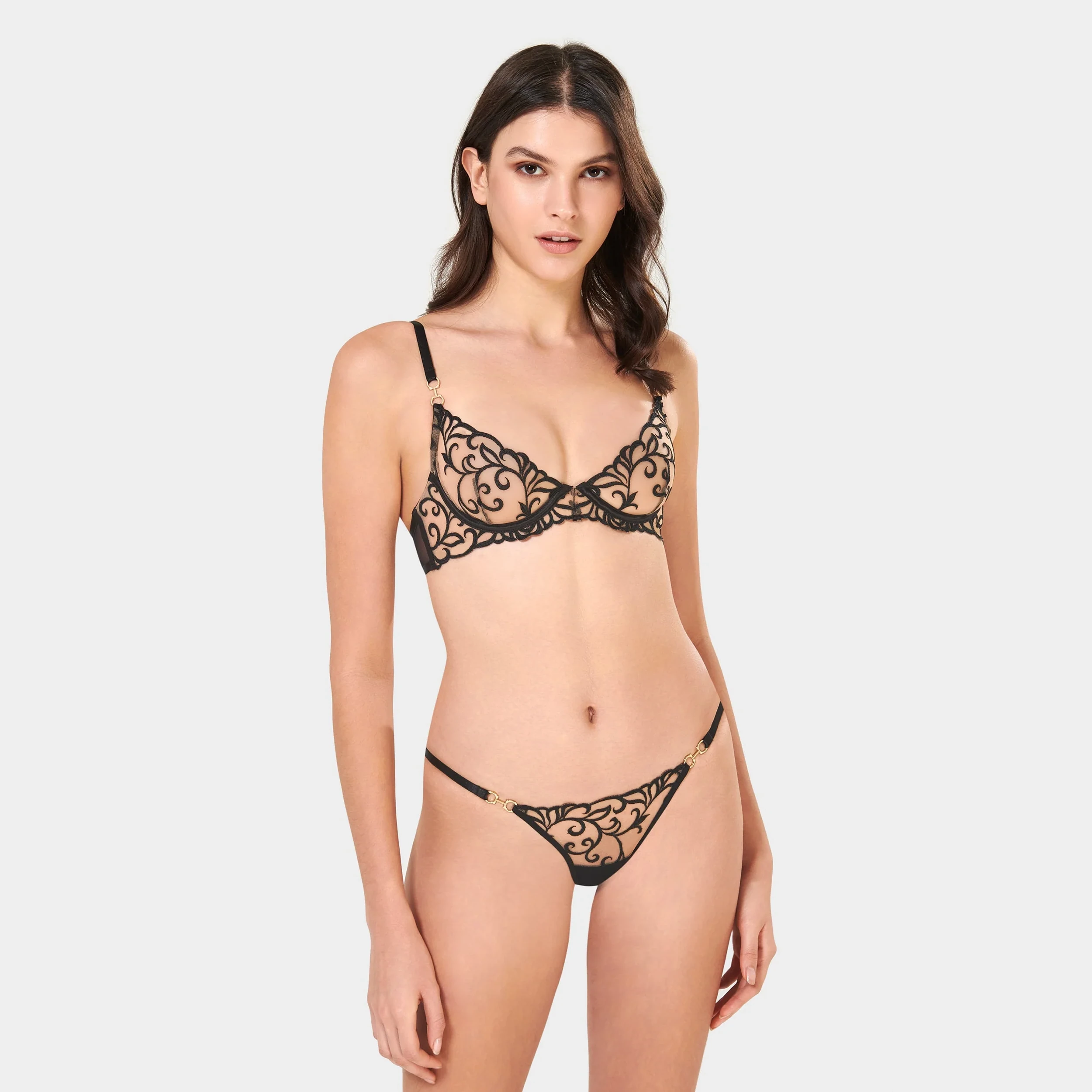 Harriet Öko Bh Schwarz/transparent - 65d