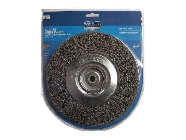 Century Drill & Tool 76868 Bench Grinder Wire Wheel - Wide Face