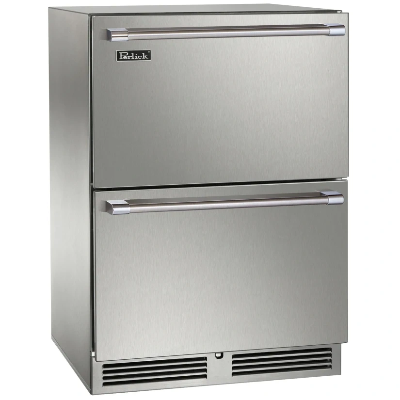 24-inch Signature Series Marine & Coastal Series Stainless Steel Panel Ready Outdoor Freezer Drawers W/ Door Lock