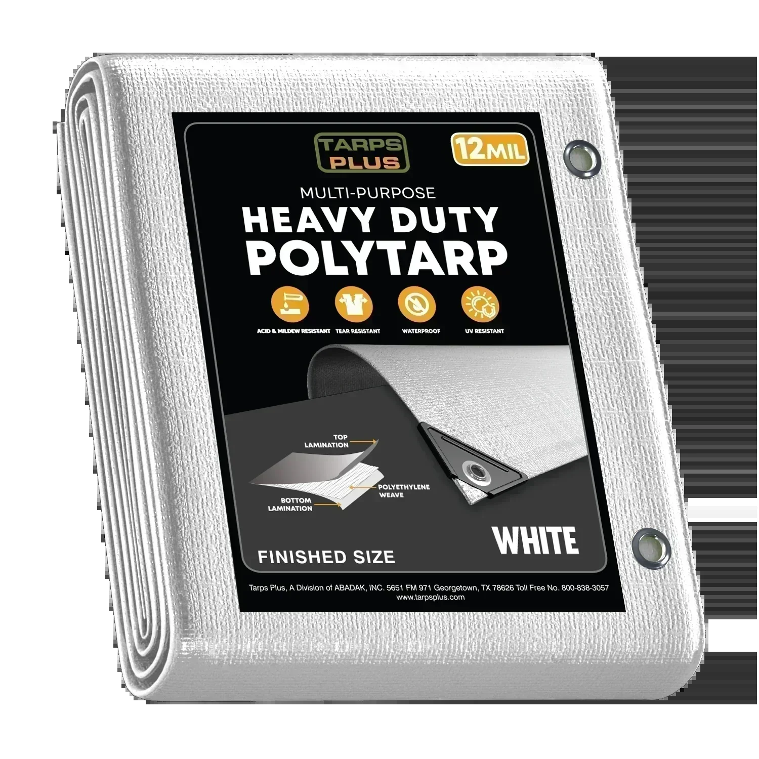 White Poly Tarp 20' X 40'