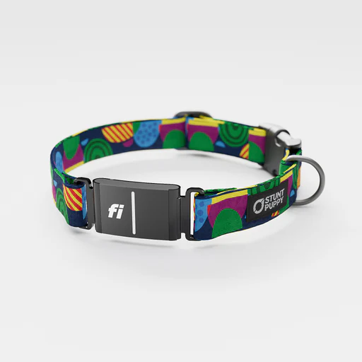 Fi-ready Marbles Blue Green Red Everyday Collar - No/yes +$5