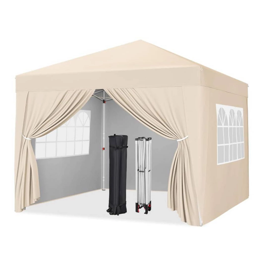 Enclosed Pop-up Canopy With Removable Sidewalls