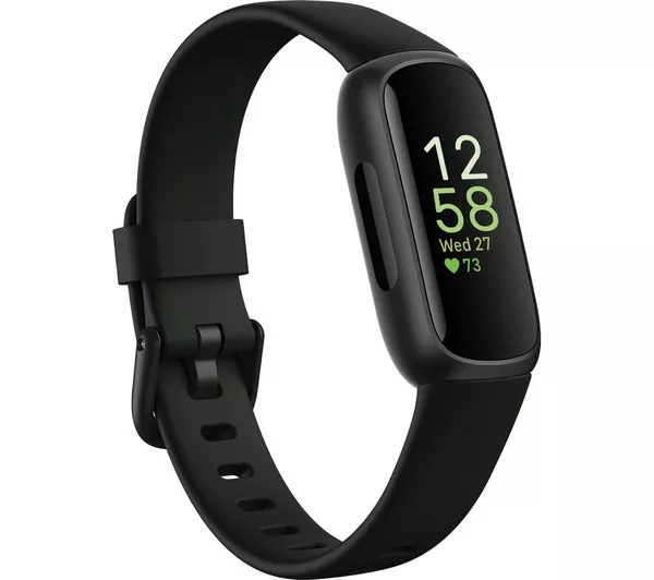 Fitbit Inspire 3 Smart Watch Gps 38mm Aluminum Case Black Midnight Zen Silicone