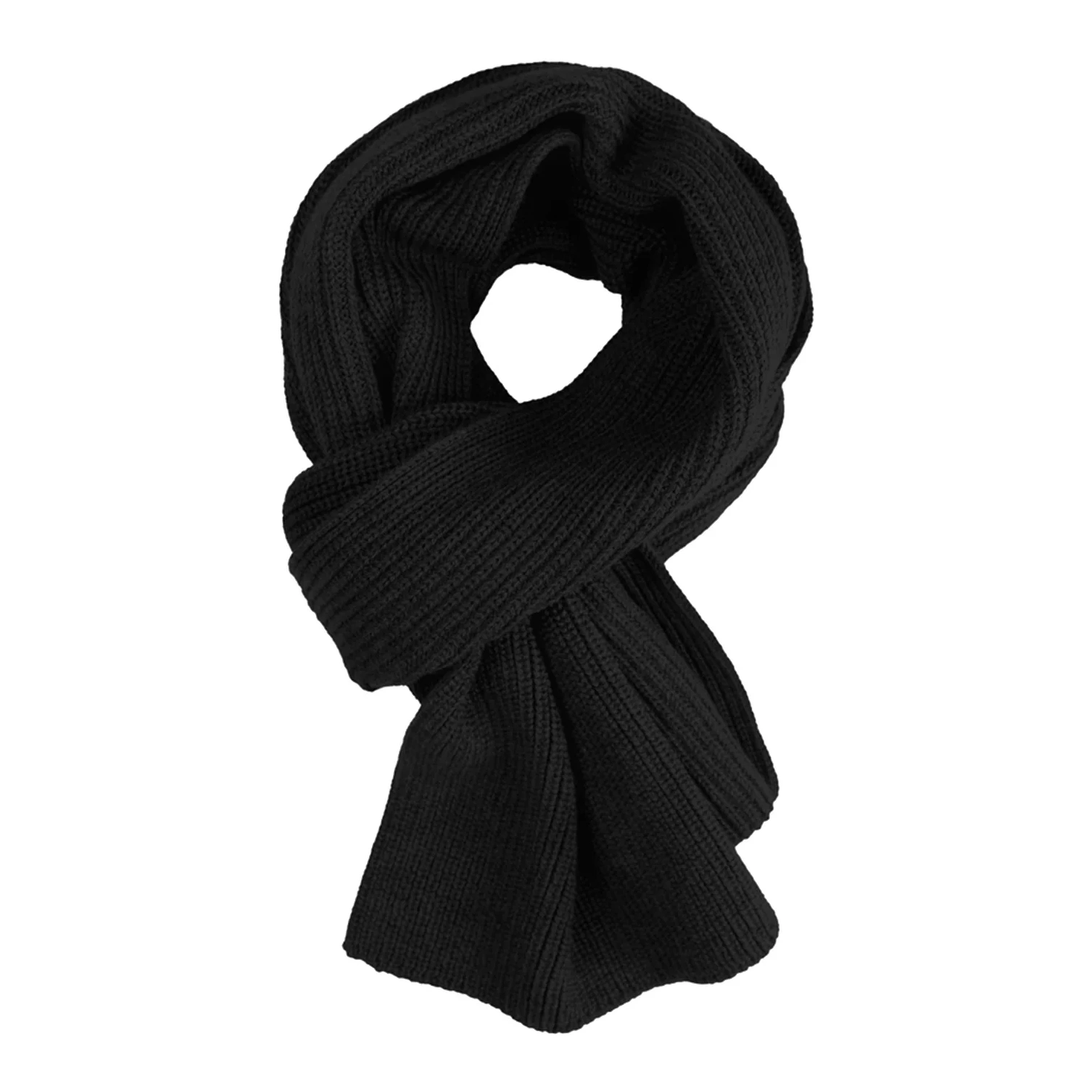 Stick & Ball Knitted Scarf Olive Green