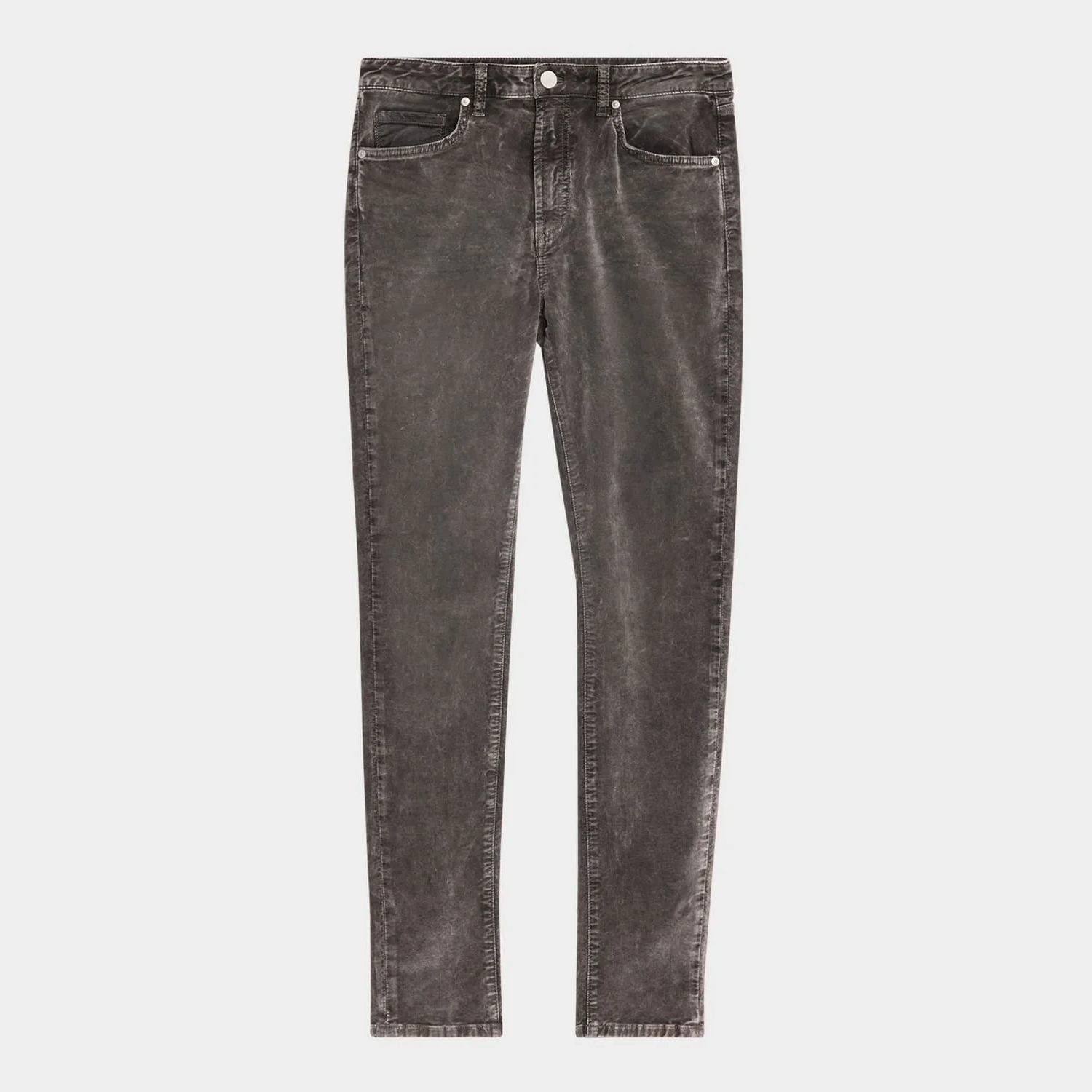 Men's Greyson Vintage-wash Velvet Skinny-leg Jeans