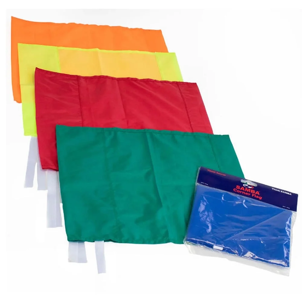 Professional Set Of 4 Spring Loaded Corner Poles, Including Flag