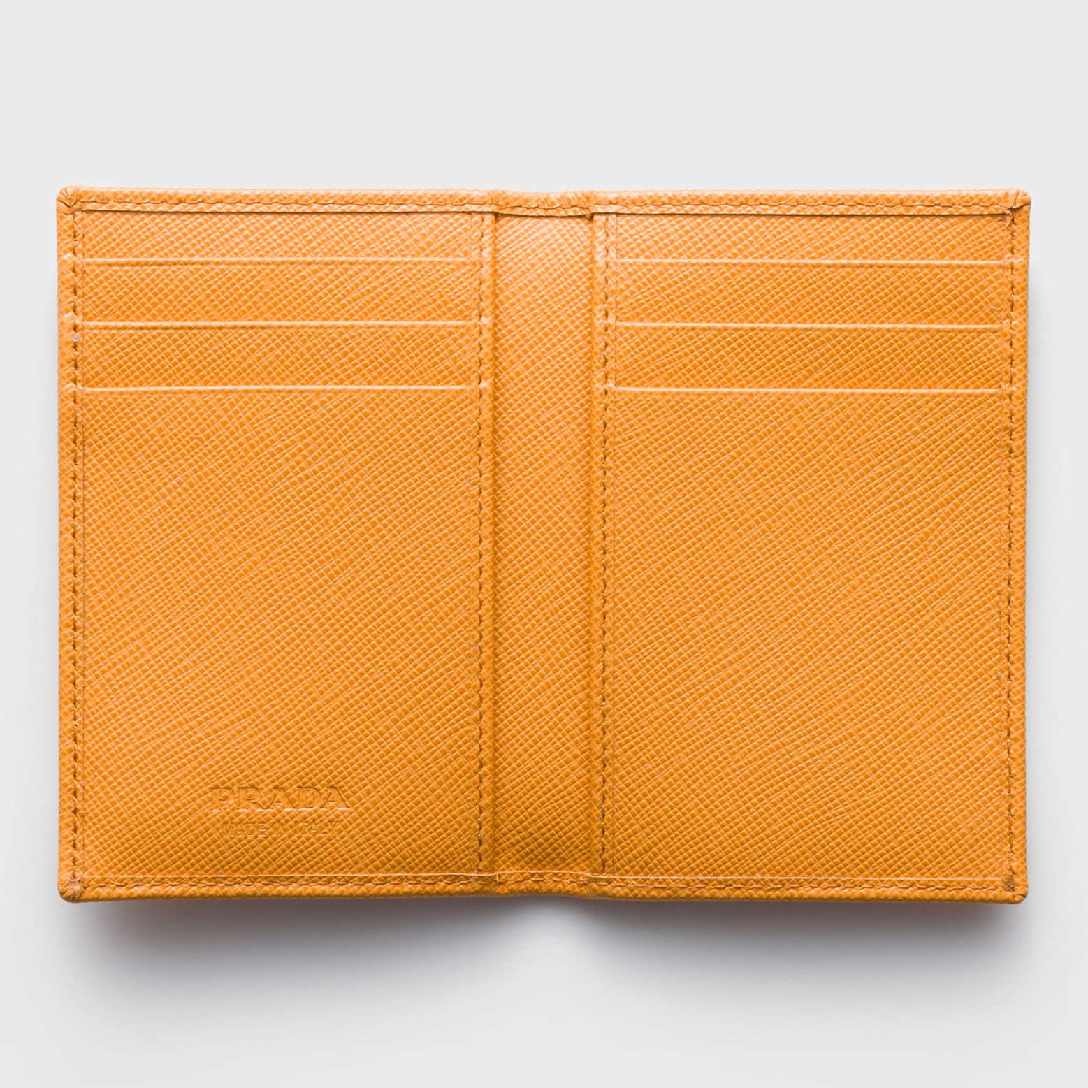 Amber Saffiano Leather Card Holder