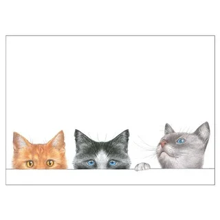 Kitties Self-adhesive Labels - 12 Per Package