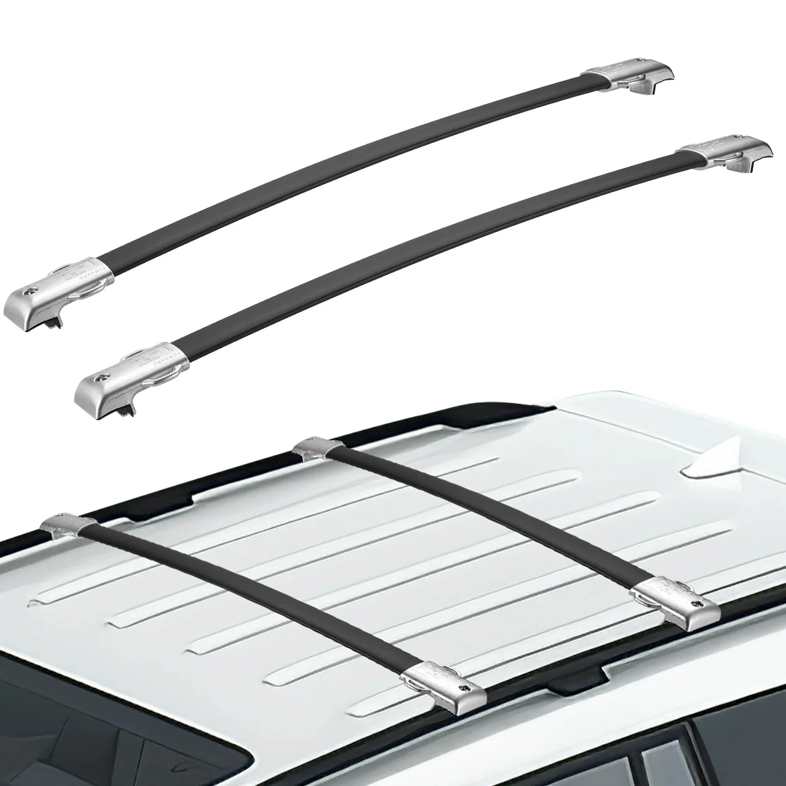 Roof Racks Cross Bars Compatible With Gx460 2010-2023, Aluminum Roof Rail Cross Bars, Low Wind Noise Rooftop Cargo Carrier Crossbars