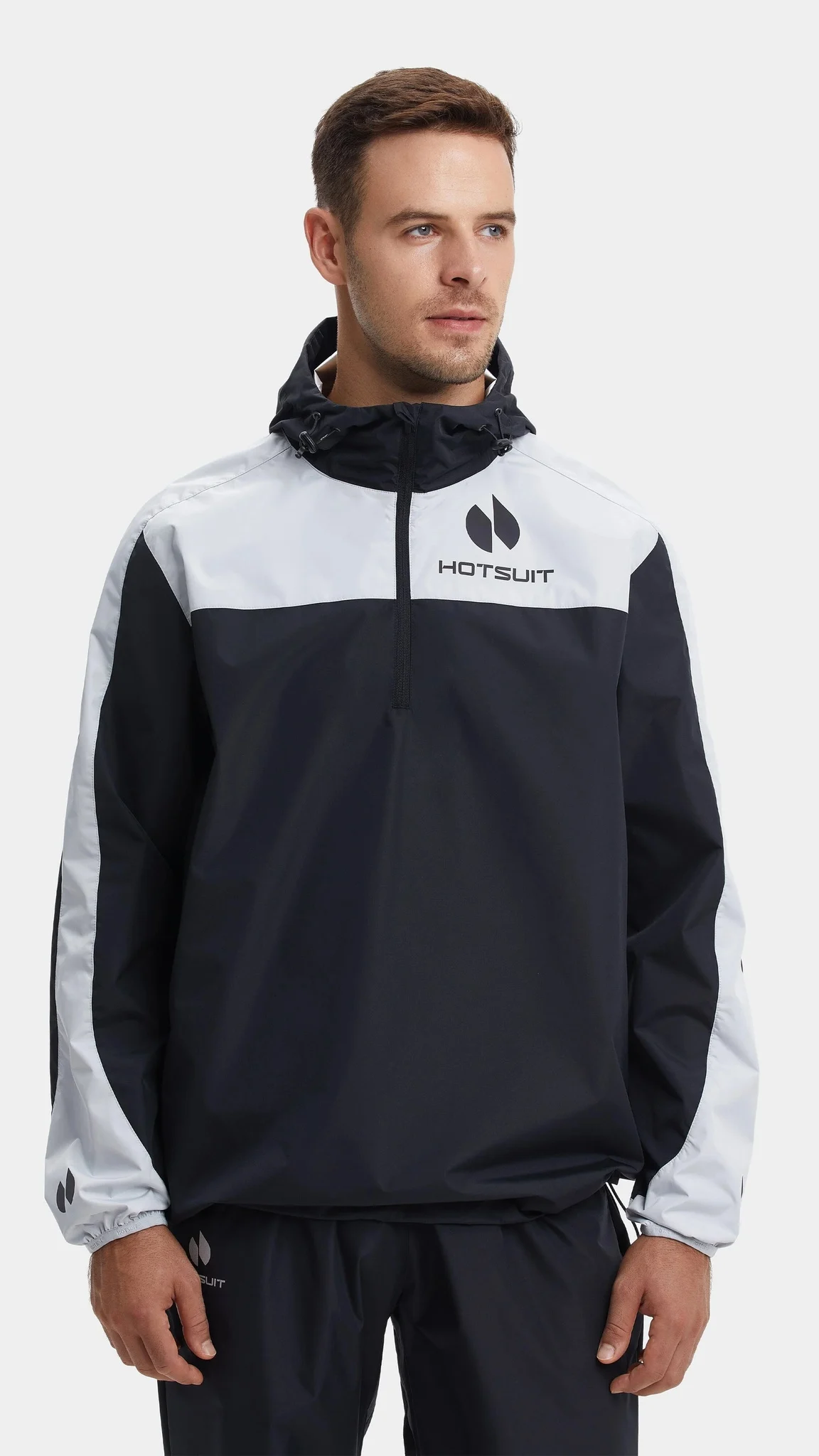 Hotsuit Men Contrast Sauna Jacket - Black