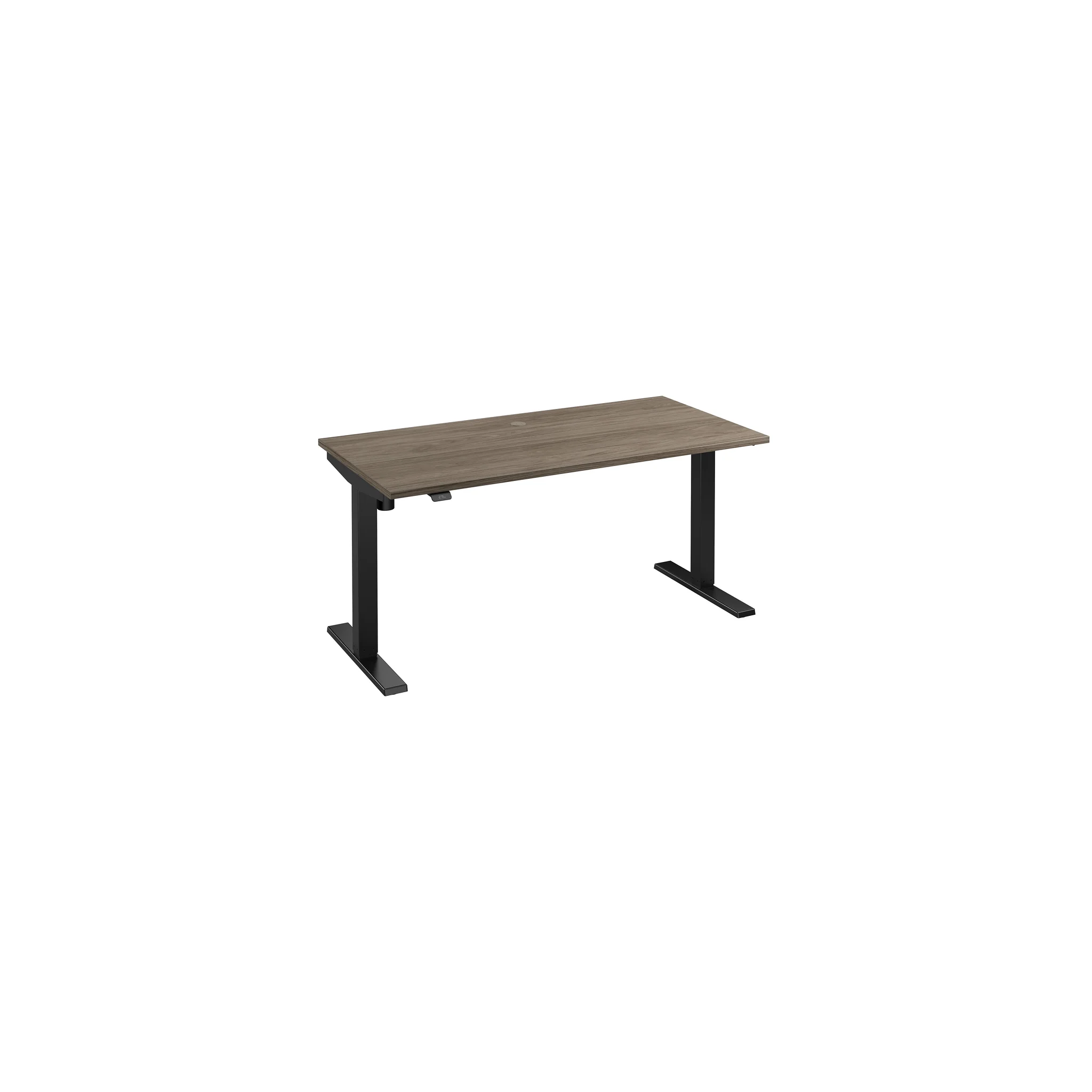 Bush Business Furniture Move 40 Series 60"w Electric Adjustable Standing Desk, Modern Hickory/black