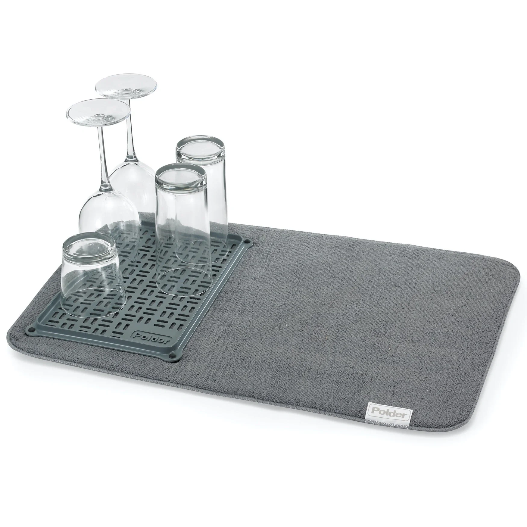 Microfiber Drying Mat With Glass Tray