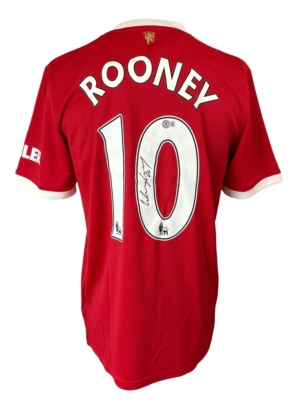 Wayne Rooney Signed Manchester United Adidas Soccer Jersey Bas