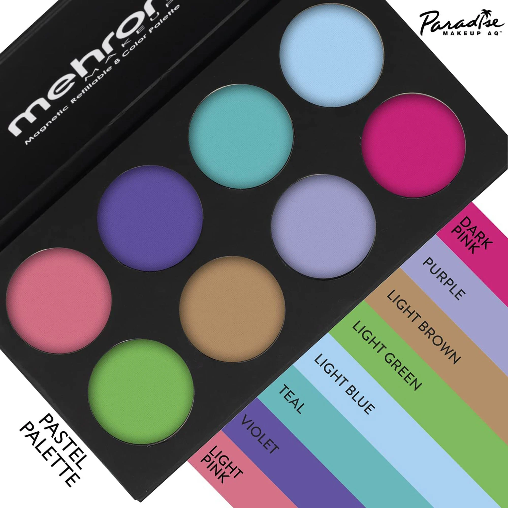 Paradise Makeup Aq Palette 8 Pastel Colours