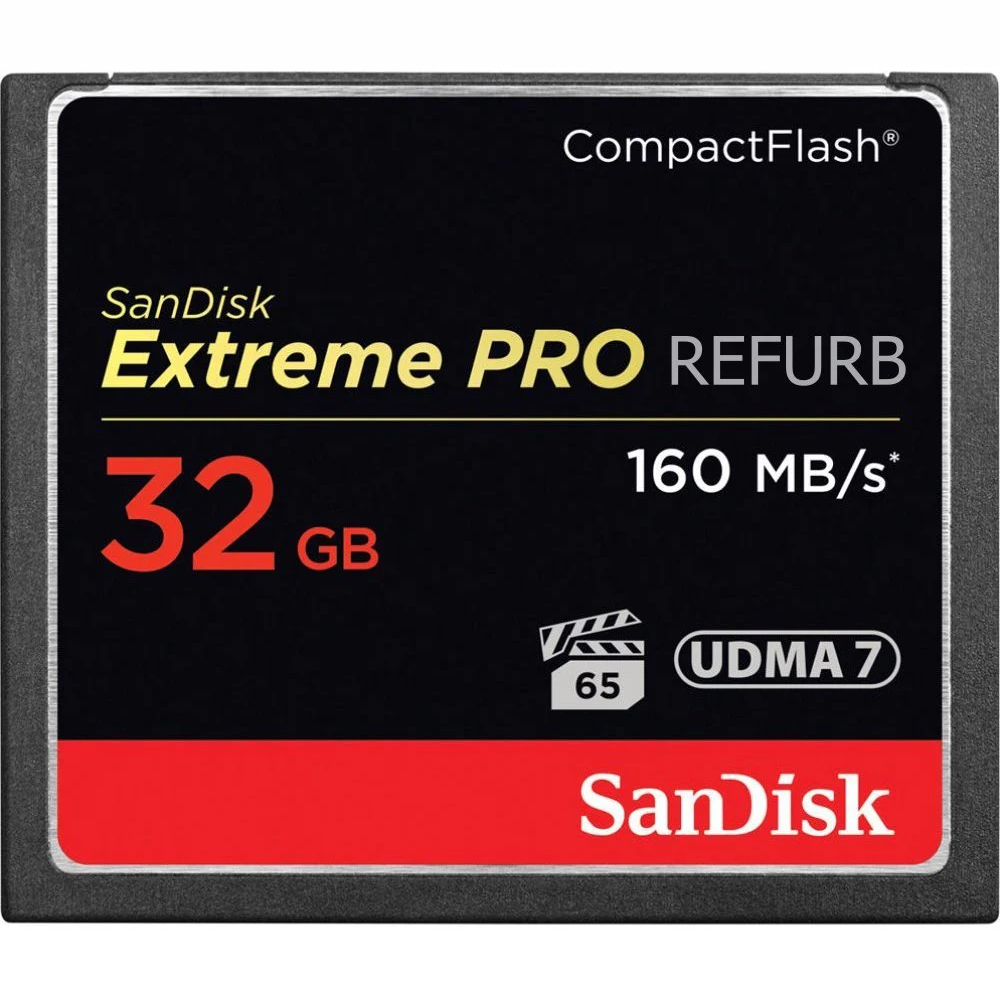 Sandisk Extreme Pro 32gb Compactflash Memory Card Udma 7 Speed Up To 160mb/s