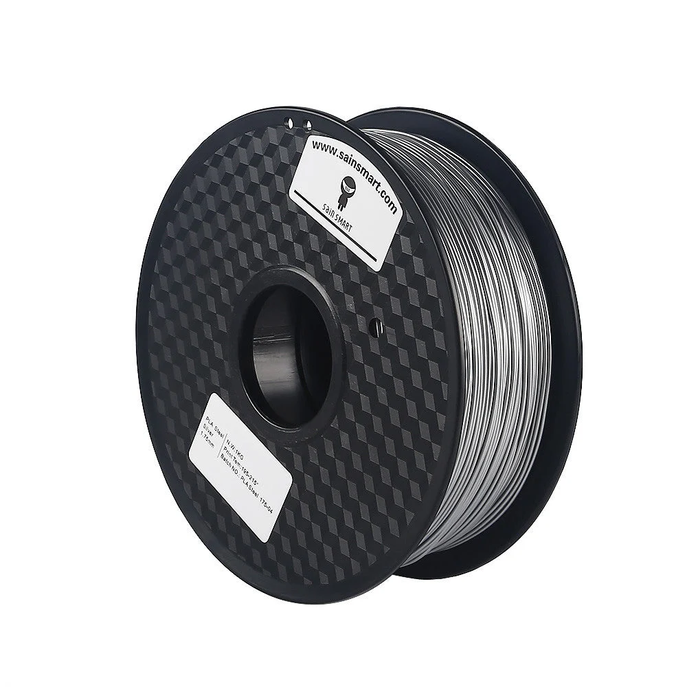 [discontinued] Sainsmart Metal Pla Blended 1.75mm 1kg Filament For 3d Printers - Steel Silver