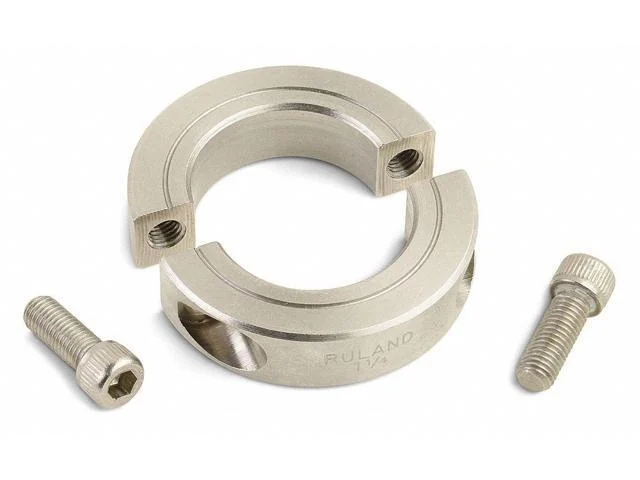 Ruland Manufacturing Sp-7-ss Shaft Collar,clamp,2pc,7/16 In,303 Ss