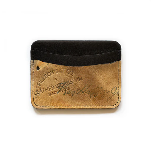 No. 5 Wallet - Vintage Ball Glove Leather (black Leather)