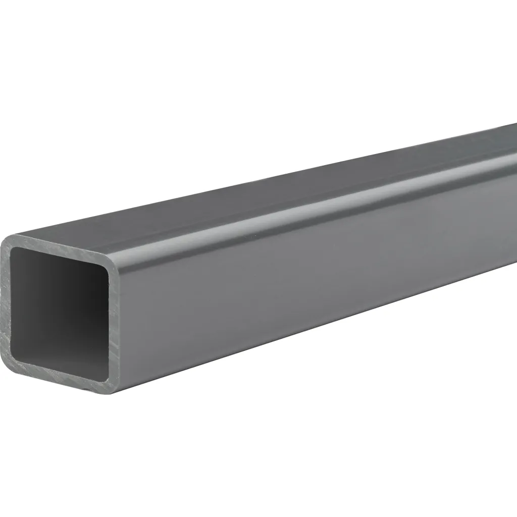 Usa Sealing Pvc Rectangular Tube 24"l X 1"w, Gray