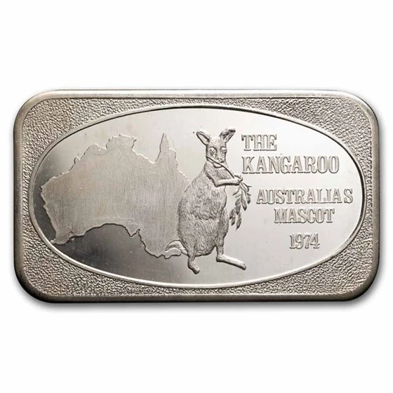 1 Oz Silver Bar - The Kangaroo (u.s. Silver Corporation)
