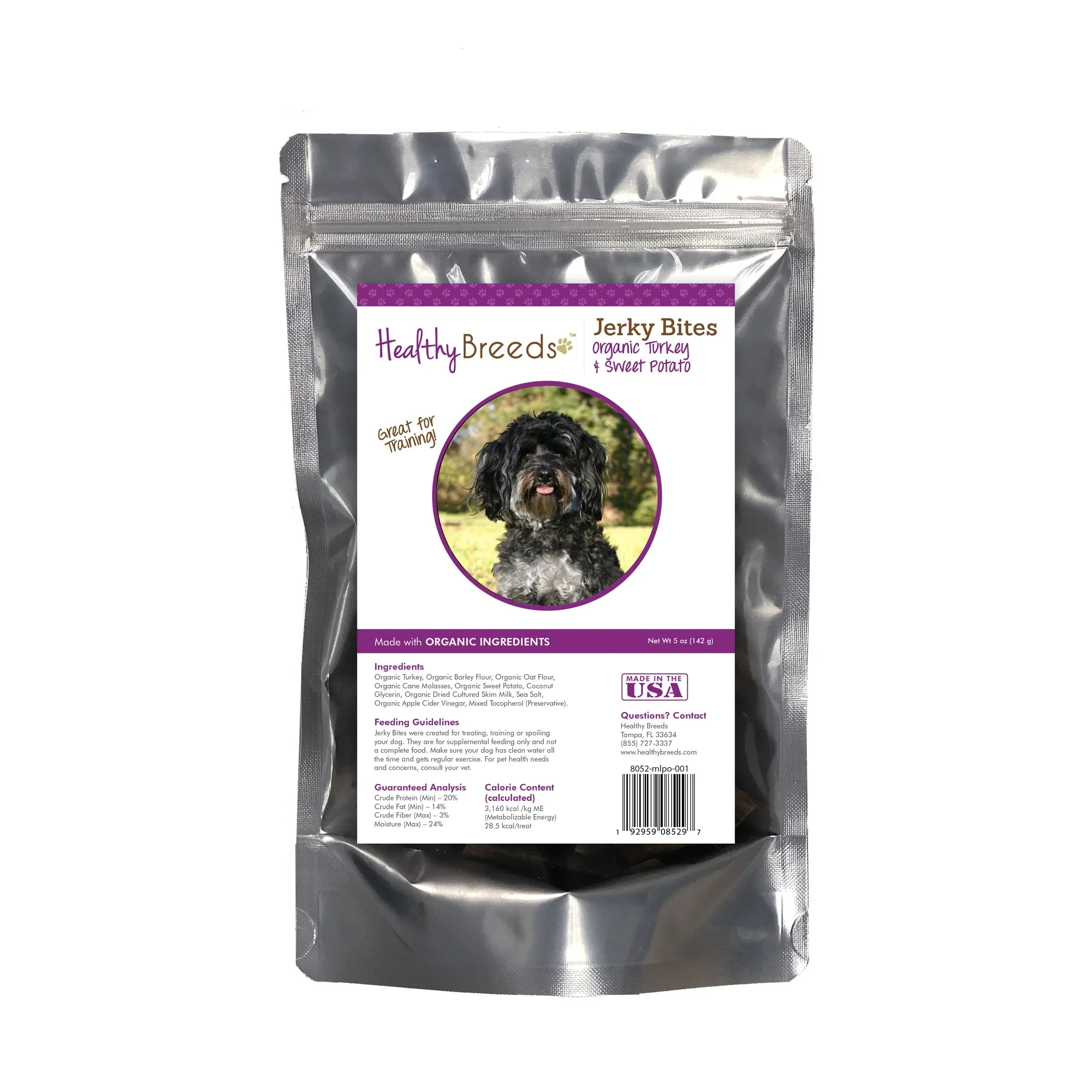 Maltipoo Jerky Bites Turkey & Sweet Potato Recipe Dog Treats 5 Oz