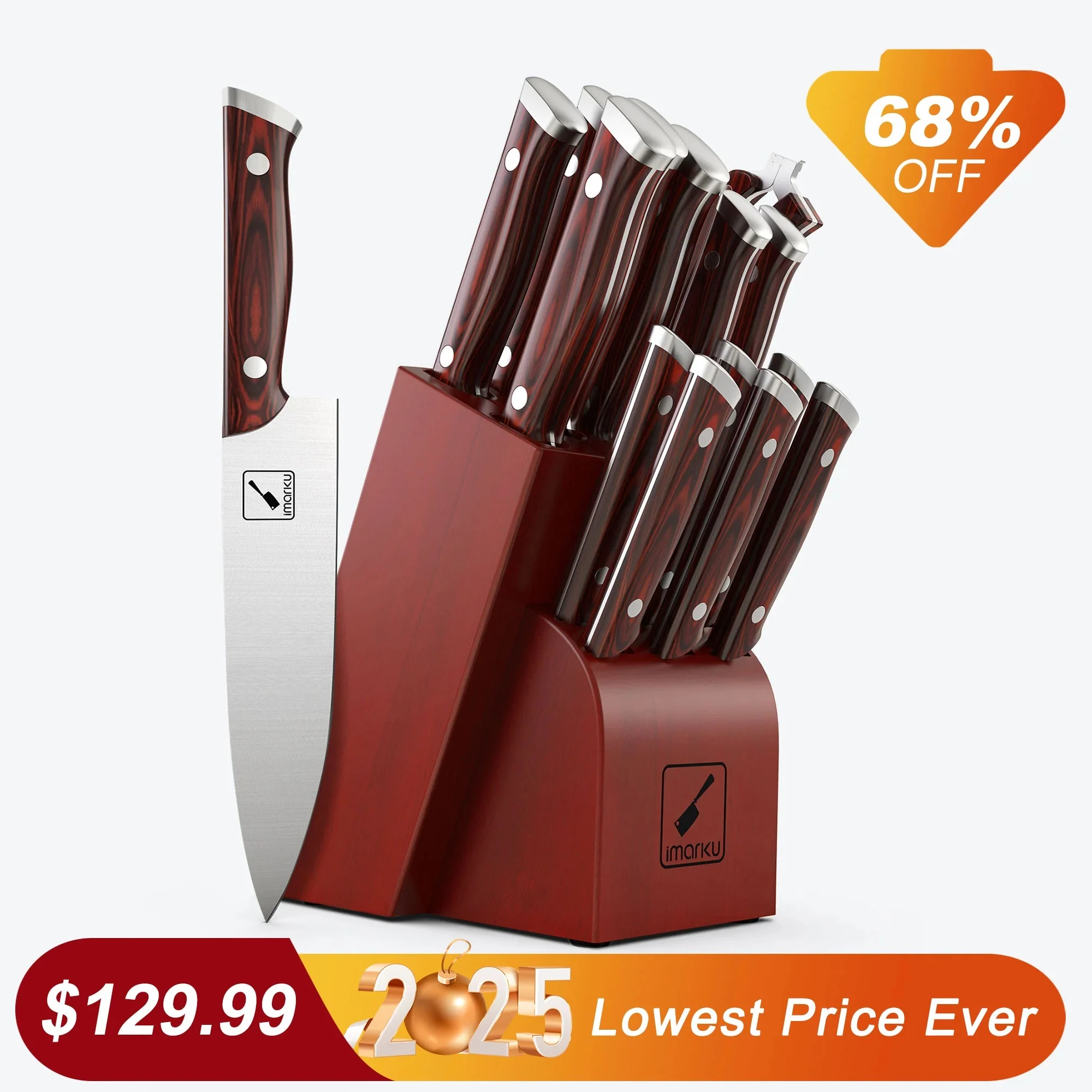High-carbon Stainless Steel Japanese Kitchen Knife Set Imarku