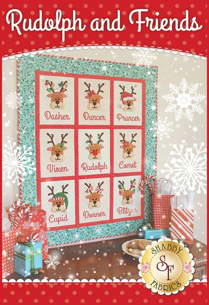 Rudolph And Friends Quilt Pattern By Jennifer Bosworth