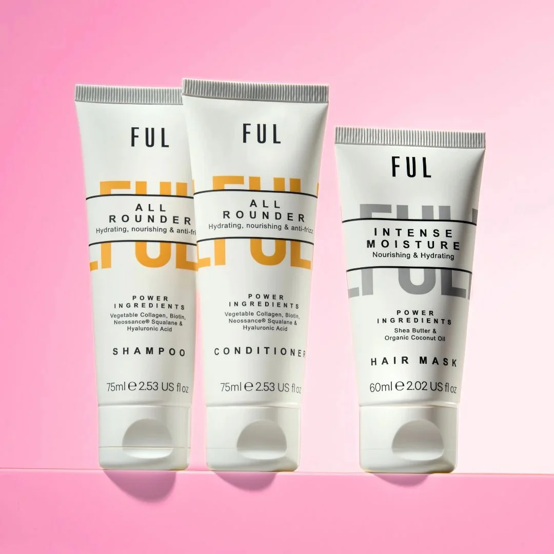 All Rounder - Ful Travel Kit (75ml Shampoo, 75ml Conditioner, 60ml Hair Mask + Wide Tooth Comb)