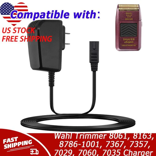 Charger For Wahl Trimmer 8061, 8163, 8786-1001, 7367, 7357, 7029, 7060, 7035
