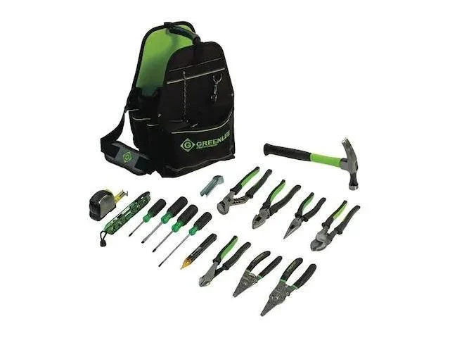 Electricians Tool Kit, 17 Pcs., Caddy