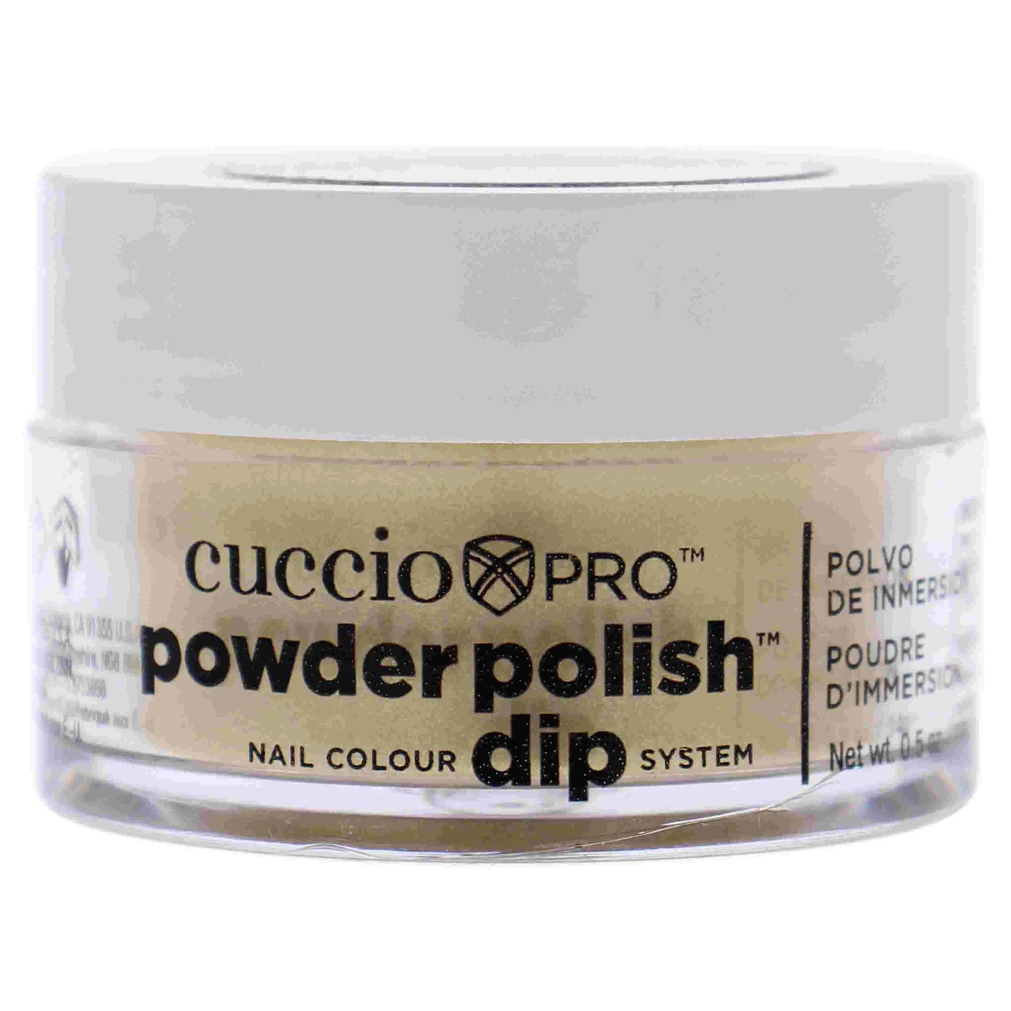 Pro Powder Polish Nail Colour Dip System - Metallic Lemon Gold By Cuccio Colour For Women - 0.5 Oz Nail Powder