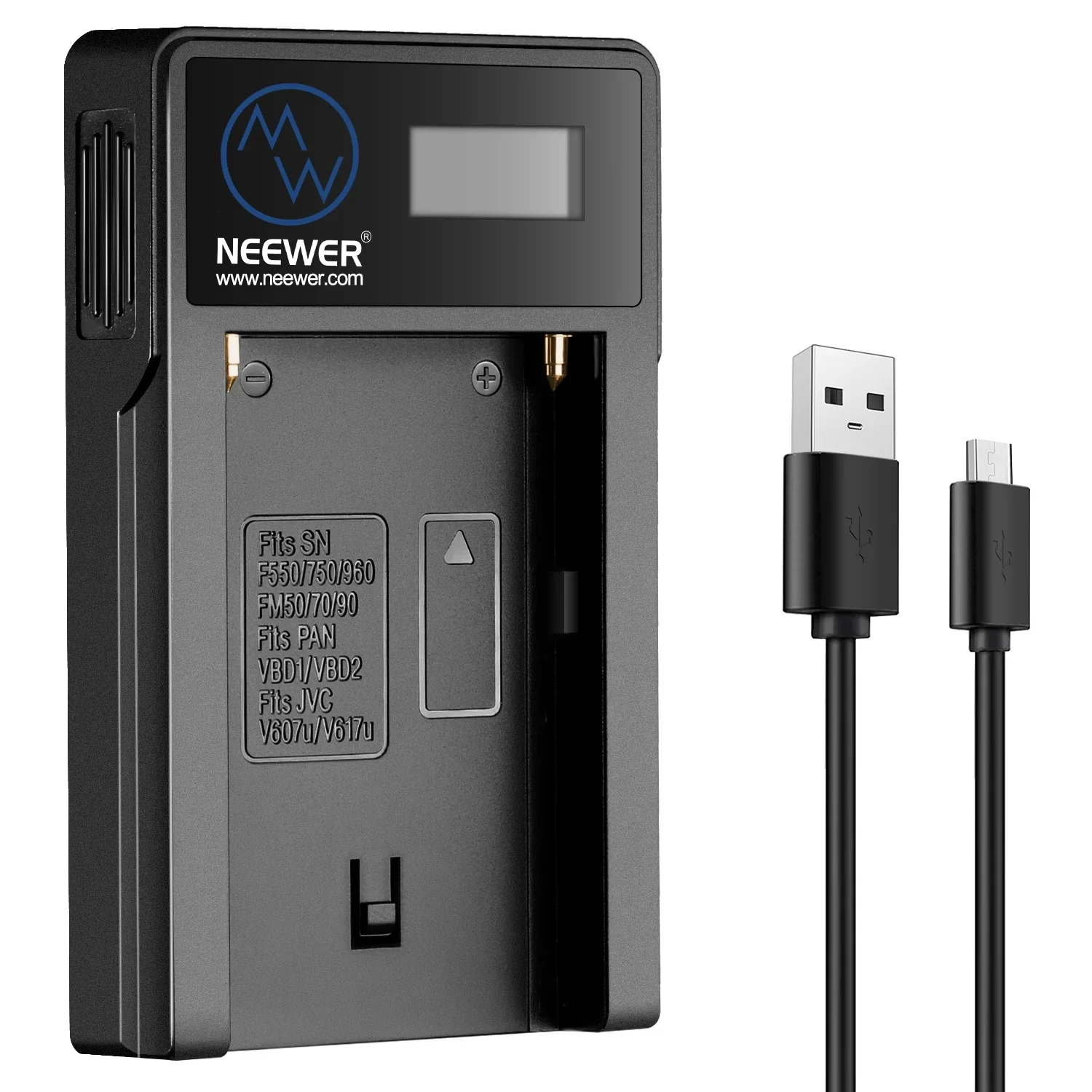 Neewer Sony Np-f550/f750/f960/f970 Replacement Usb Battery Charger