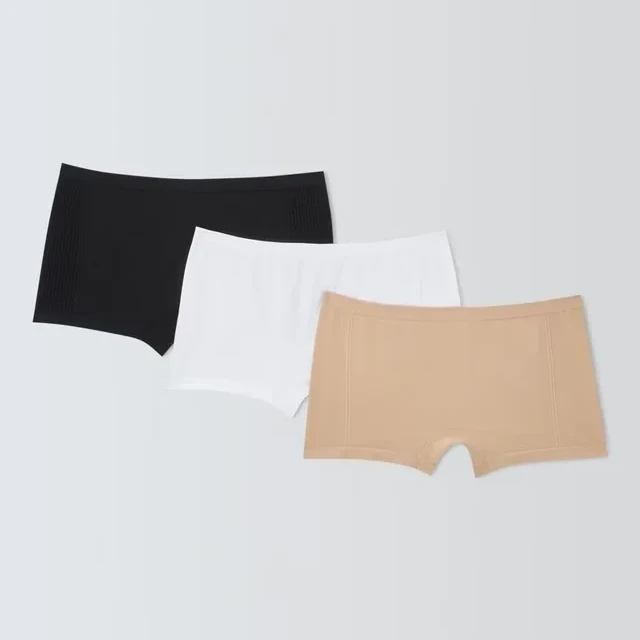 John Lewis Kids' Shortie Knickers, Pack Of 3, Multi