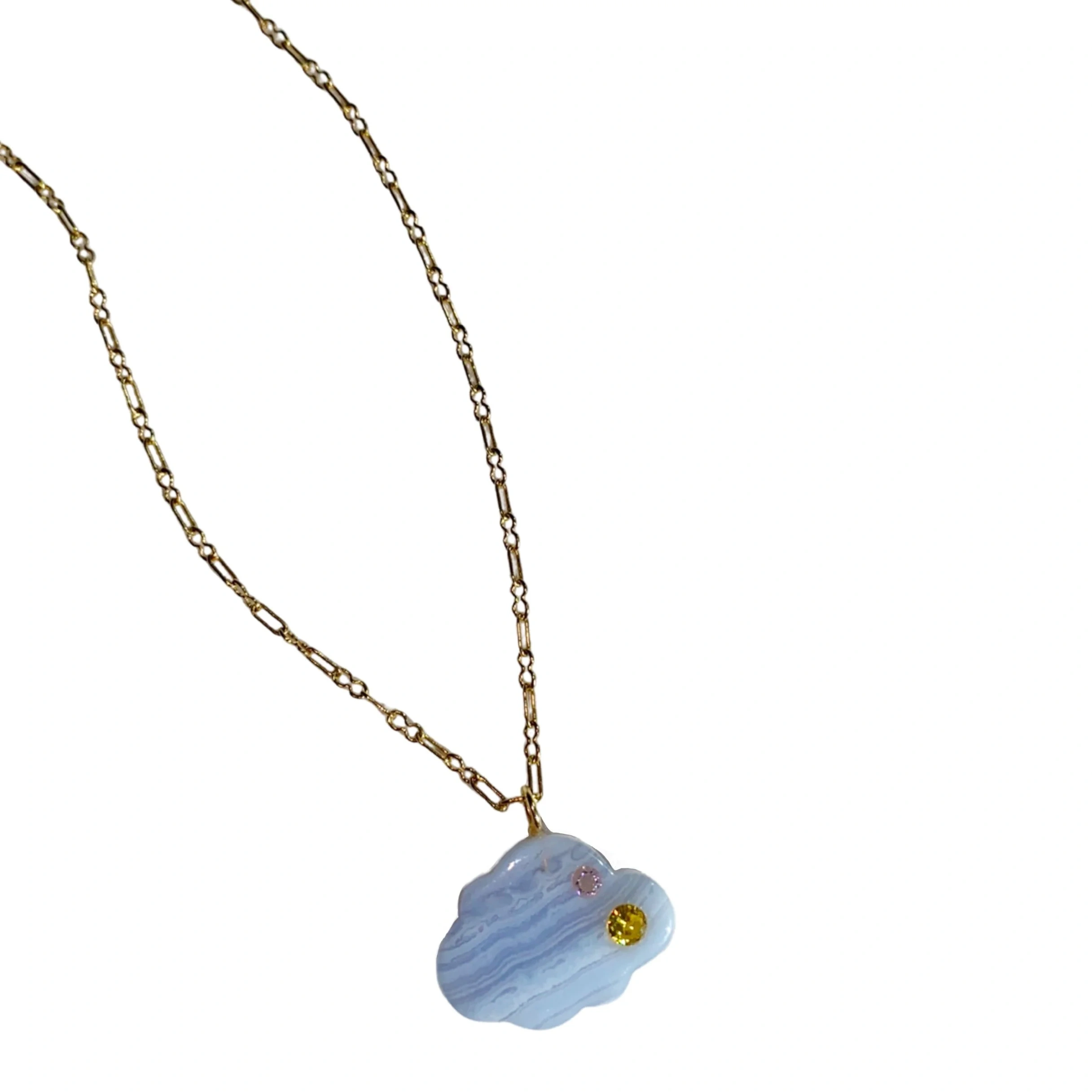 Candies Blue Lace Cloud Necklace