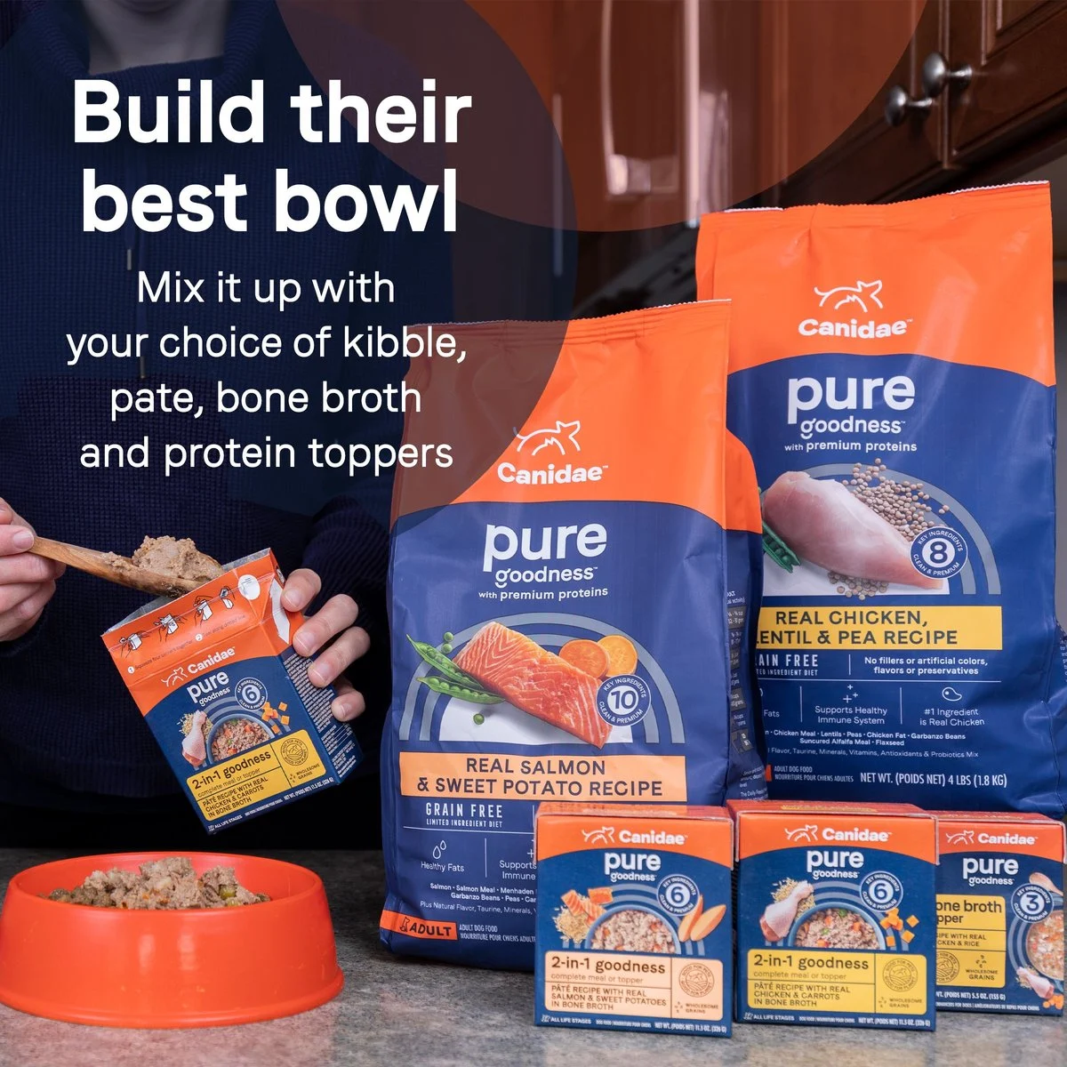 Canidae Pure Real Chicken & Rice Bone Broth Wet Dog Food Topper