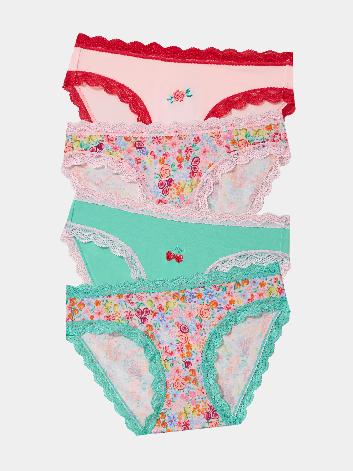 The Original Knicker Four Pack - Lady Garden Florals - S
