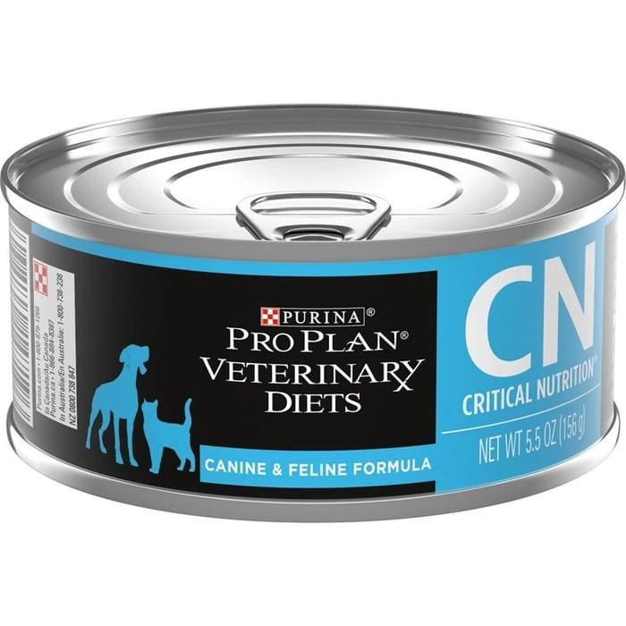 Purina Pro Plan Veterinary Diets Cn Critical Nutrition Canine & Feline Formula Wet Dog & Cat Food 24 Count 5.5 Oz Cans