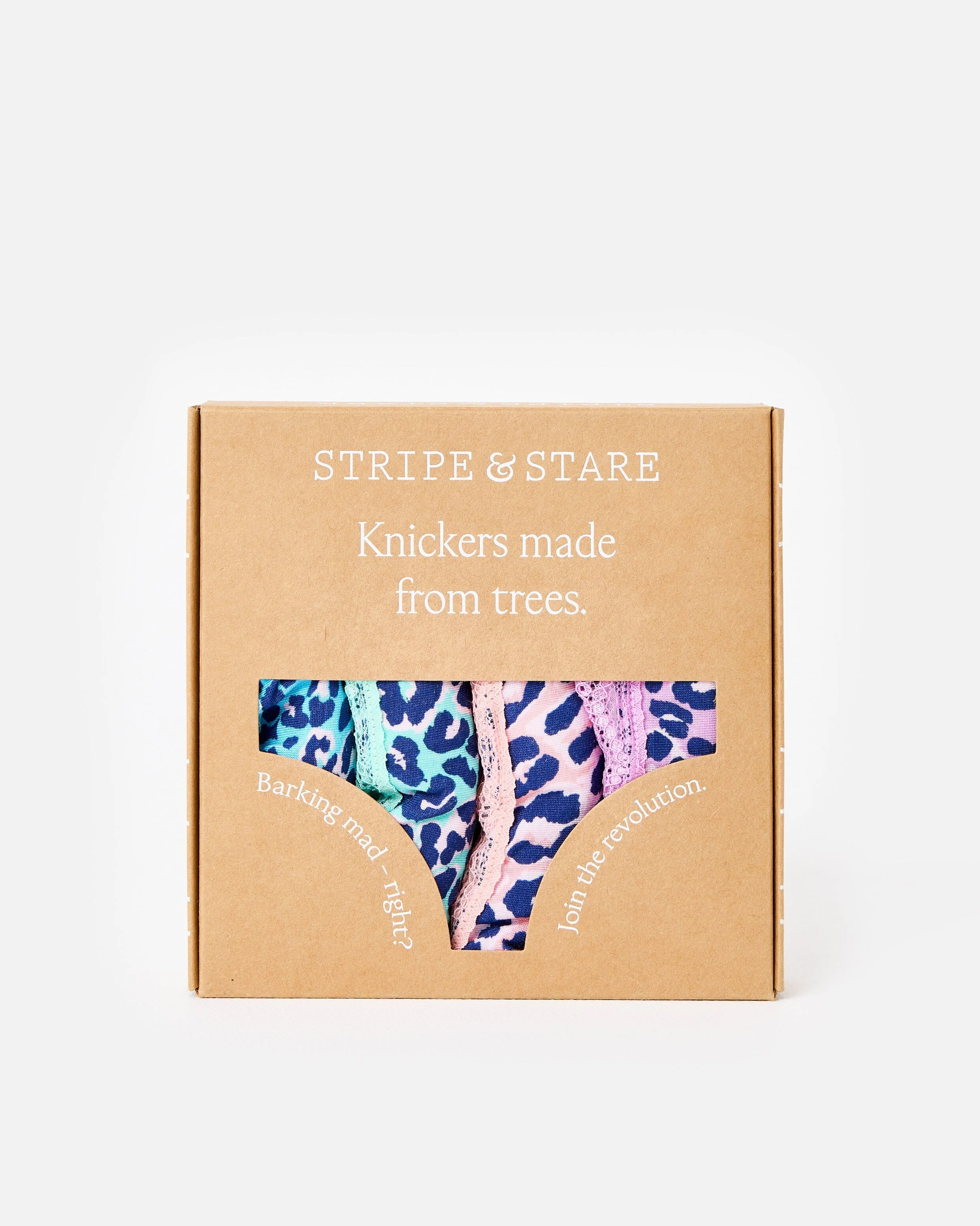 Stripe & Stare Iridescent Leopard Knickers Pack Of Four