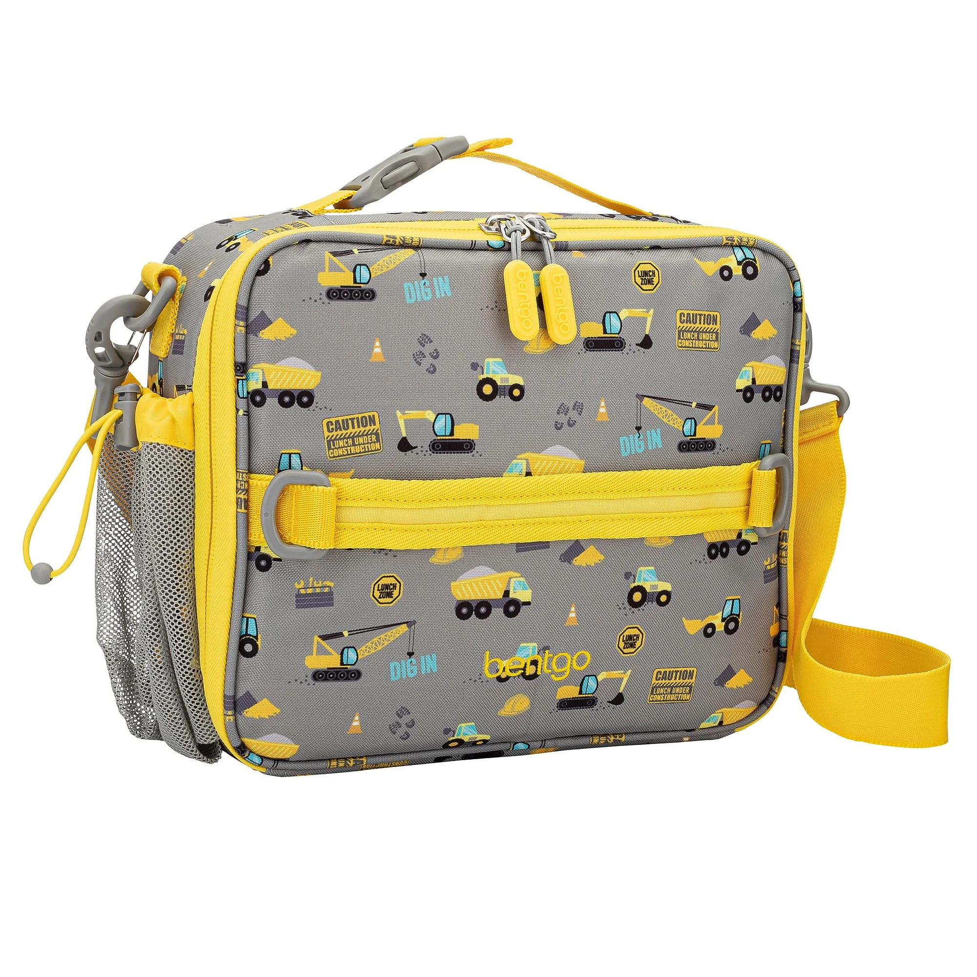 Bentgo Kids Insulated Lunch Bag, Construction Trucks