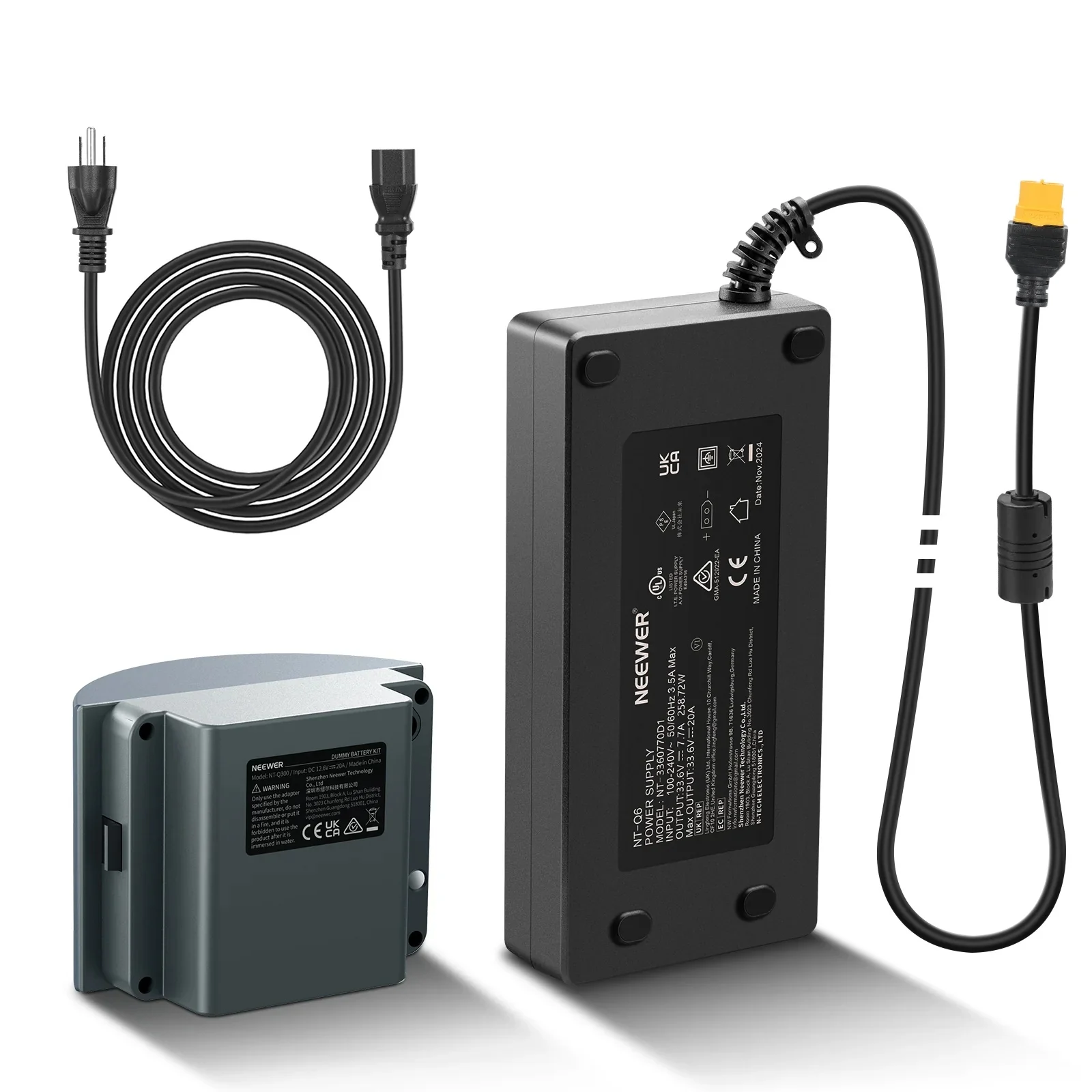 Neewer Nt-q300 Dummy Battery Kit For Q300 Strobe Flash