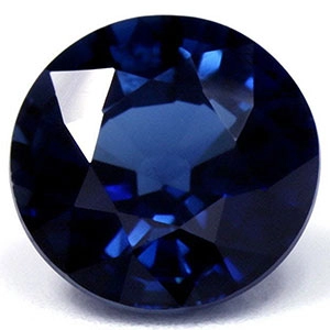 Gia Certified 3.11 Cts. Intense Blue Sapphire Round, Aaaa Quality