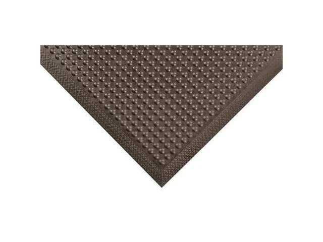 Condor 39r818 Antifatigue Mat, 3 Ft. L X 2 Ft. W, 1/2" Thickness, Rubber,
