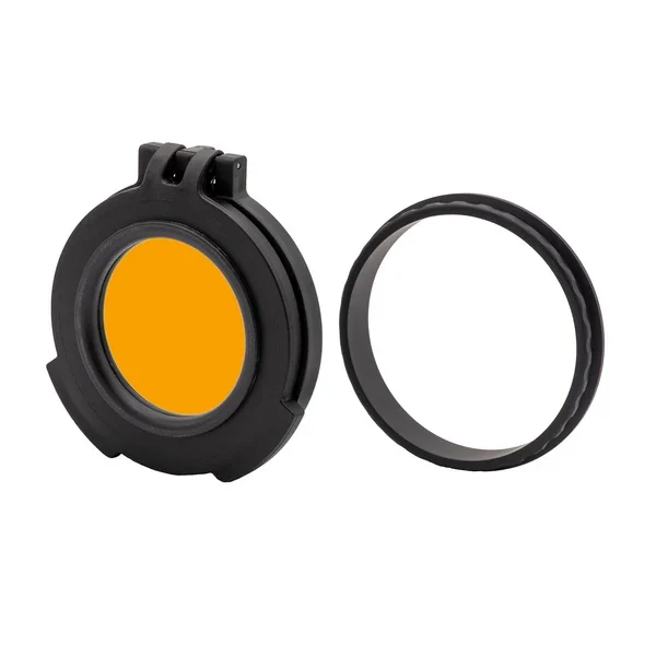 Tenebræx Amber See-through Scope Cover With Adapter Ring For The Sightron Siii Ft 10-50x60 | Black | Objective | Vr0056-acr