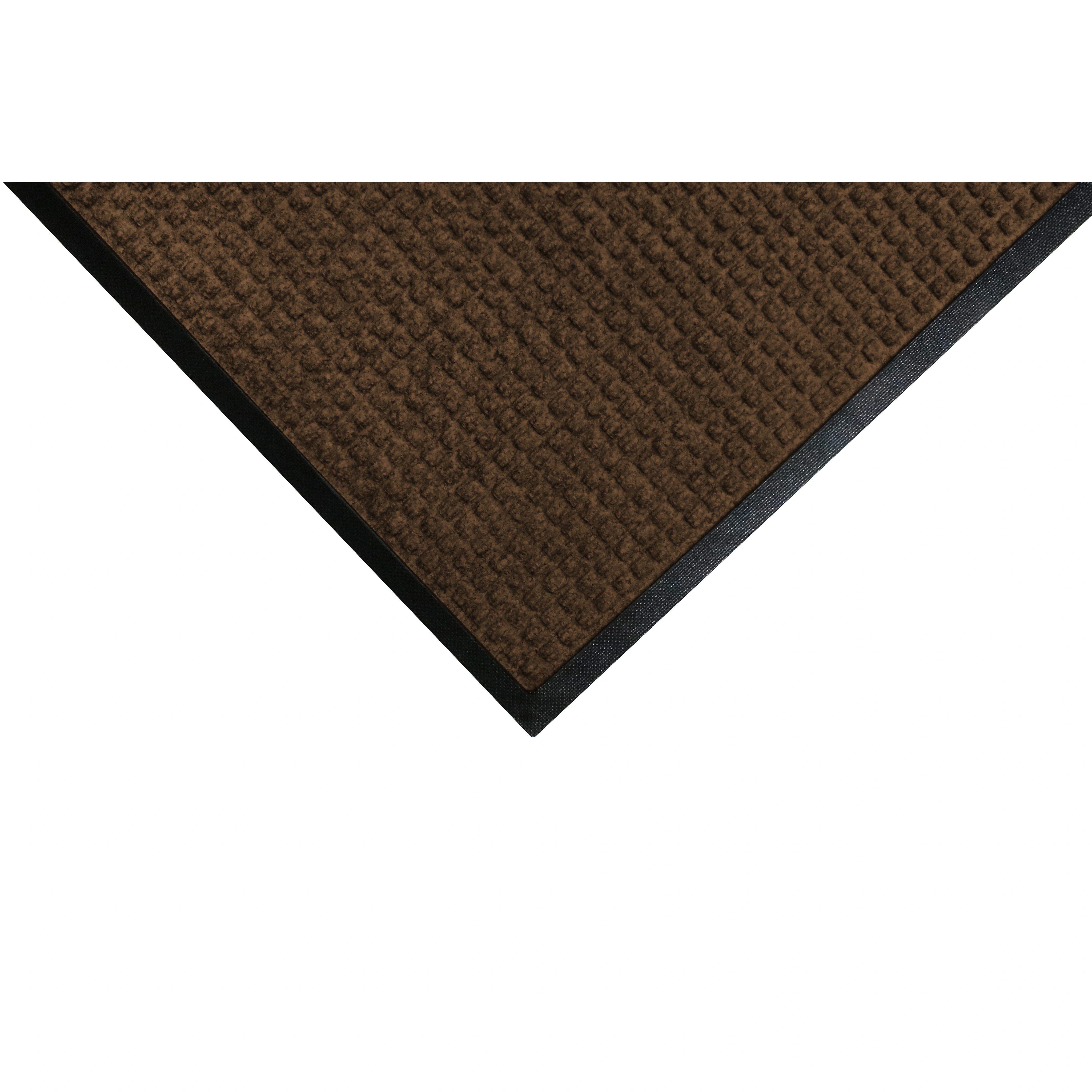 M+a Matting Waterhog Squares Commercial Wiper/scraper Entrance Floor Mat, 3' X 10', Dark Brown