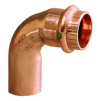 Viega Propress 3/4" - 90° Copper Elbow - Street/press Connection - Smart Connect Technology | 77052