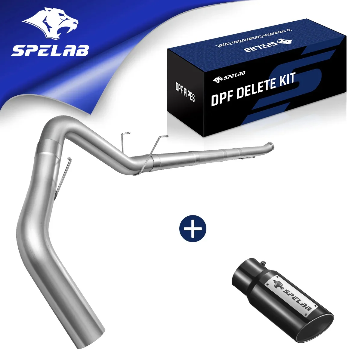 4"/5" Downpipe-back For 2019-2025 Dodge Ram 6.7l Diesel W/dpf Delete/race Pipe | Spelab