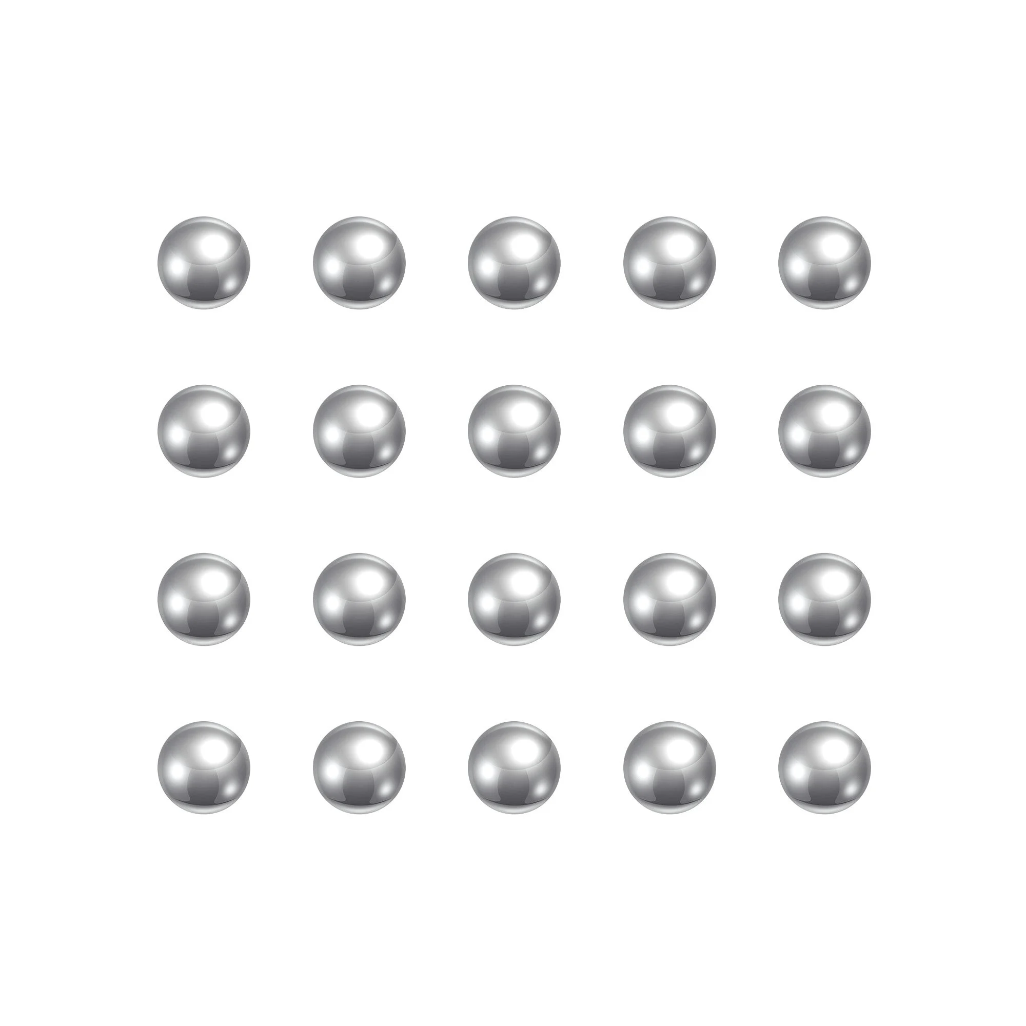 Uxcell 500pcs 4.5mm 201 Stainless Steel Bearing Balls G200 Precision
