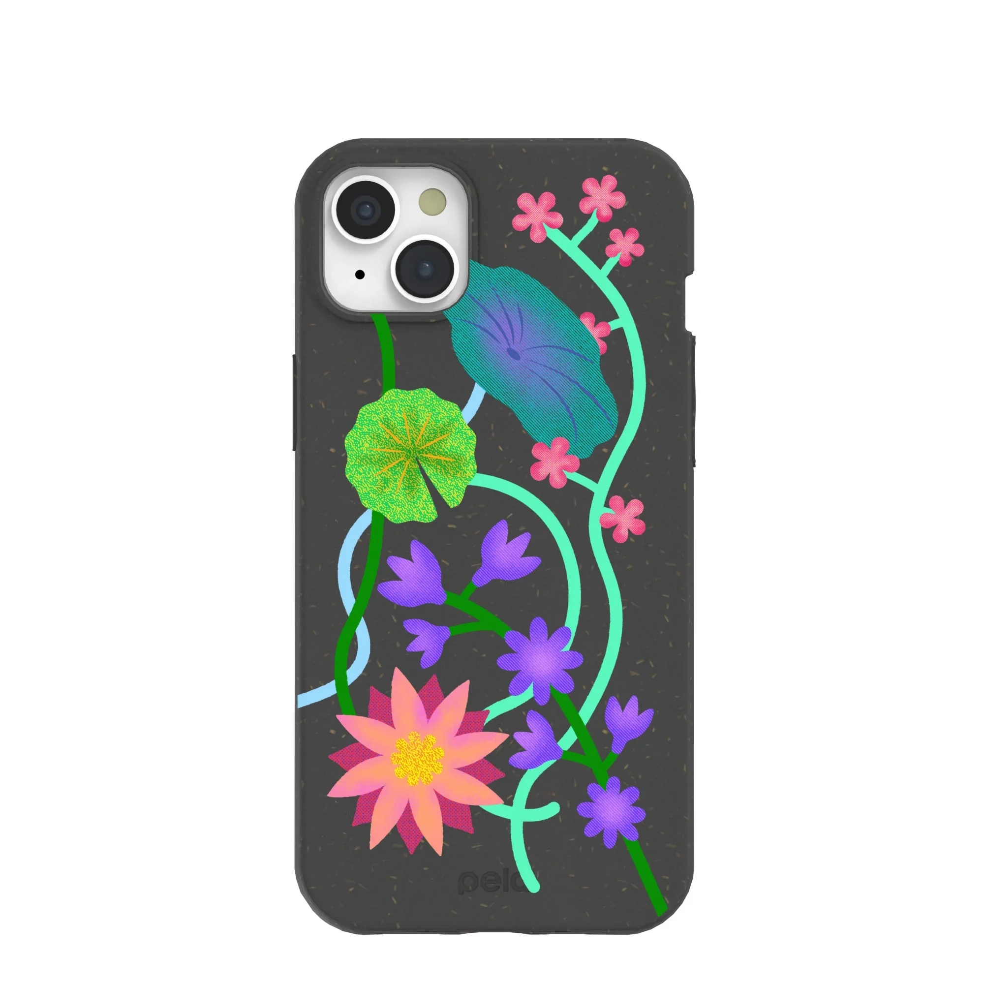 Black Neon Garden Iphone 15 Plus Case
