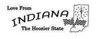 Bamboo Back Scratcher Shoe Horn Bongers With Love Series Of States, Indiana - 18.5" Back Scratcher Shoe Horn/100 Units