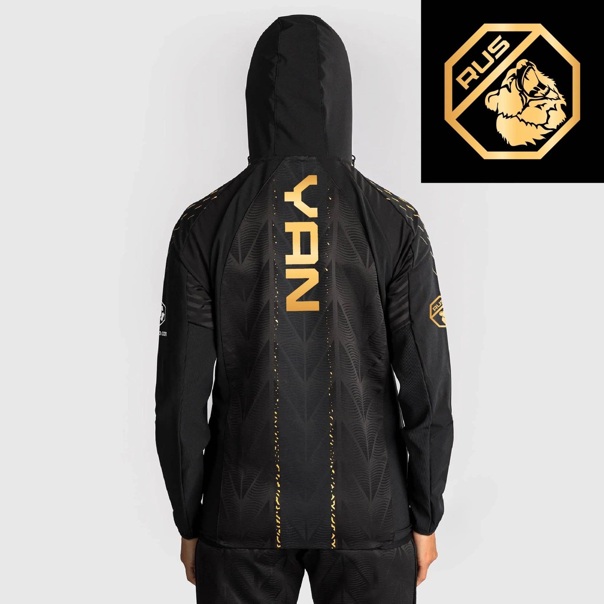 Women's Ufc Zenith By Venum Black Petr Yan Authentic Fight Night Champion Full-zip Walkout Hoodie